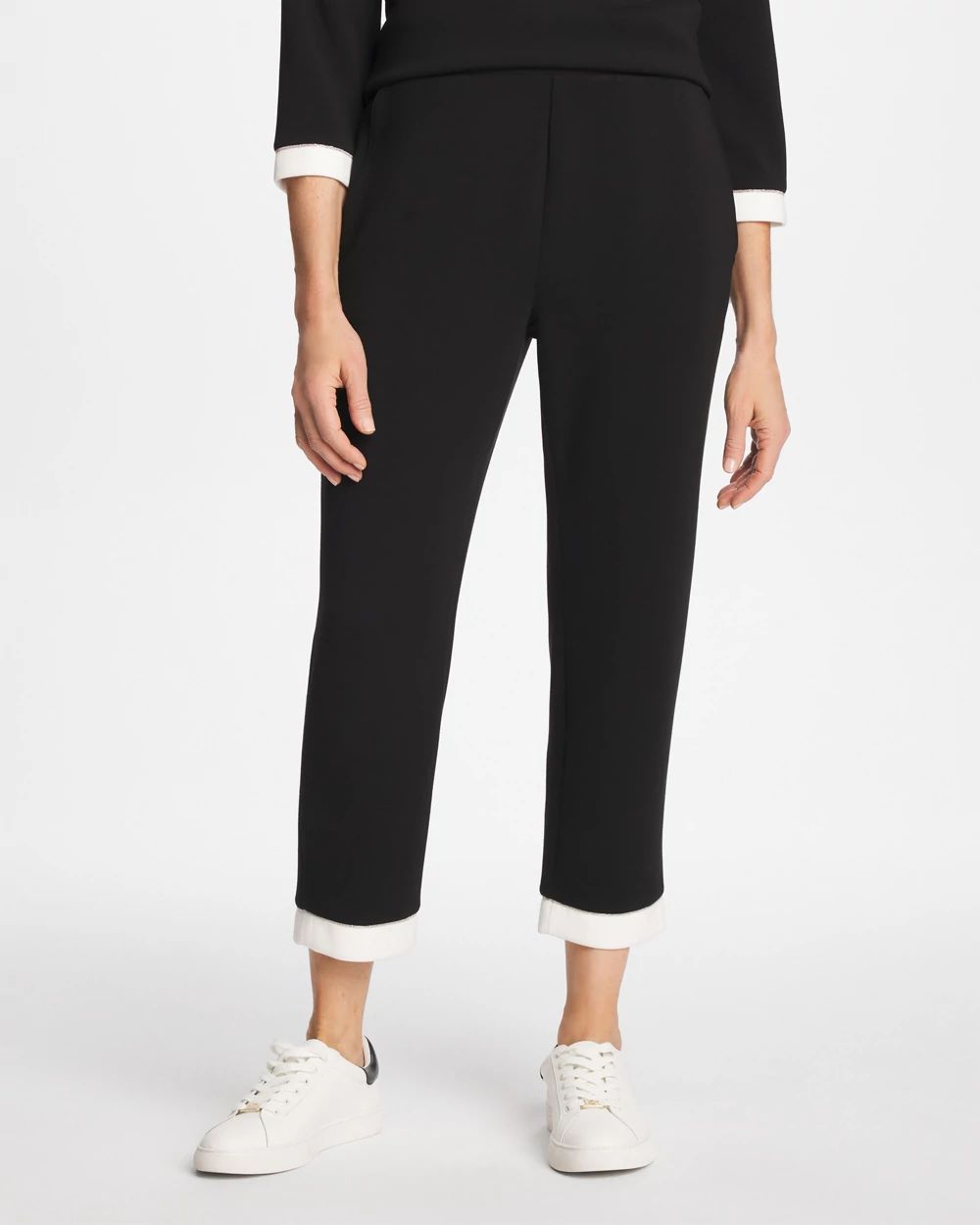 Zenergy® Soft Caviar Bead Contrast Pants | Chico's